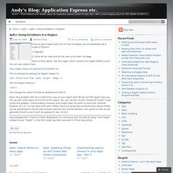 Andy's Blog: Application Express etc.