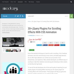 30+ jQuery Plugins For Scrolling Effects With CSS Animation - ninodezign.com