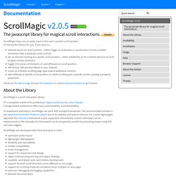 ScrollMagic Documentation