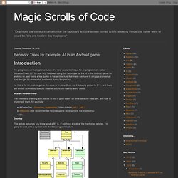 Behavior Trees by Example. AI in an Android game.