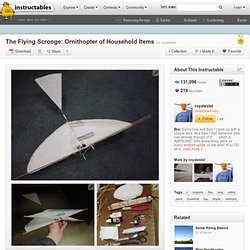 Make Your Own Ornithopter from Household Items