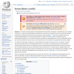 Wikipedia - Scrum