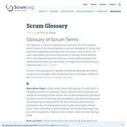 The home of Scrum > Resources > Scrum Glossary