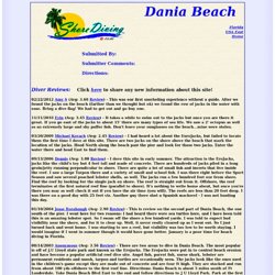 Scuba Shore Diving Site Page for: Dania Beach of Florida, USA East