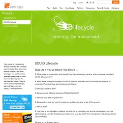 SCUID Lifecycle - Identropy
