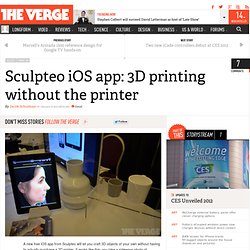 Sculpteo iOS app: 3D printing without the printer