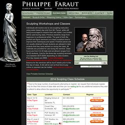 Sculpting Classes, Sculpting Seminars by Philippe Faraut, Portrait Sculptor