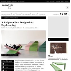 A Sculptural Seat Designed for Daydreaming