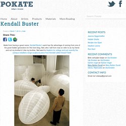 Kendall Buster creates huge sculptural works inspired by the molecular world