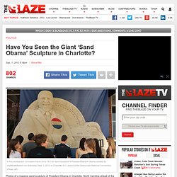 ‘Sand Obama’ Sand Sculpture in Charlotte