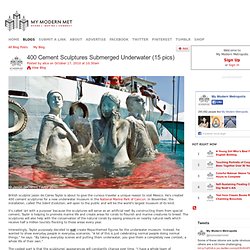 400 Cement Sculptures Submerged Underwater (15 pics)