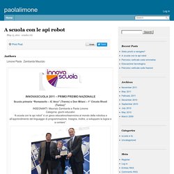 Blog Paolalimone - A scuola con le api robot