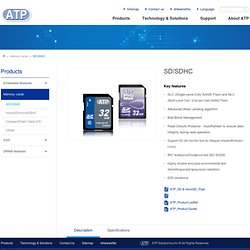 SD/SDHC - ATP Electronics,Inc