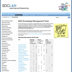 SDC Learning and Networking - SDC KM Tools