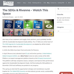 The SDGs & Rivanna - Watch This Space