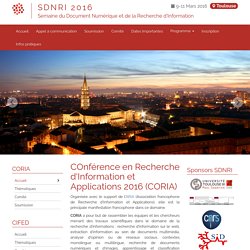 SDNRI 2016 - CORIA