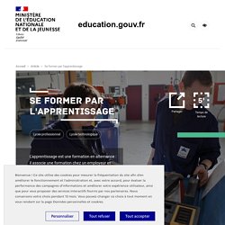 Se former par l'apprentissage - Education.gouv.fr