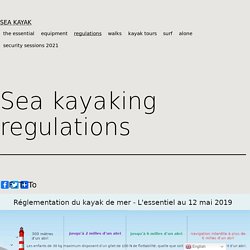 Réglementation du kayak de mer – Kayak de mer