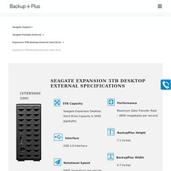 Seagate Expansion 5TB Desktop External Hard Drive
