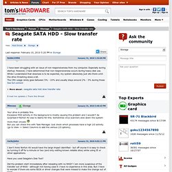 Seagate SATA HDD - Slow transfer rate - Hard-Disks - Storage