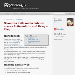 Seamless Rails menu entries across ActiveAdmin and Resque Web - Brizzled