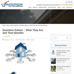 Seamless Gutters – What They Are, And Their Benefits