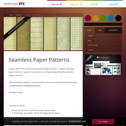 Seamless Paper Patterns