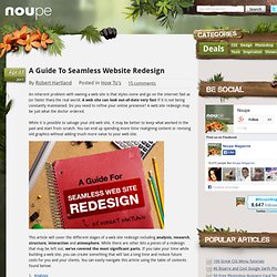 A Guide To Seamless Website Redesign - Noupe Design Blog