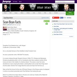 Sean Bean Facts - Sean Bean