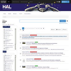 HAL (filtre géographie) [fr]