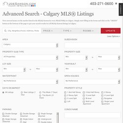 Search for Calgary Real Estate Listings and Homes for Sale