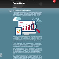 Do Search Engine Optimization - Engage Online