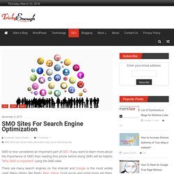 SMO sites for Search engine optimization