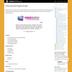 Video Search Engine Script