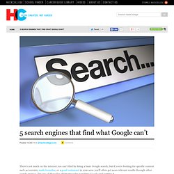 5 search engines that find what Google can’t