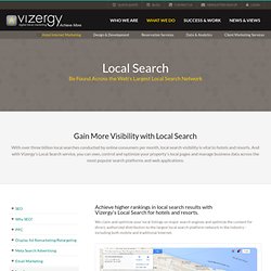 Local Search for Hotels and Resorts - VIZERGY Local Search