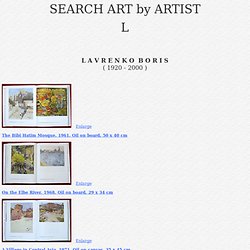 Search The Leningrad School paintings by Artist's name: L