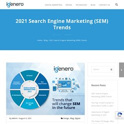 Search Engine Marketing Trends in 2021 - iGenero