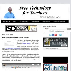 Tecnología gratuita para docentes: cómo buscar conjuntos de datos de acceso abierto