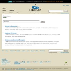 Search Open Library for "cervantez"