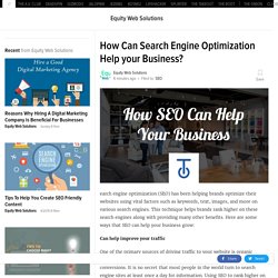 How Can Search Engine Optimization Help your Business?