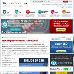 Search Engine Optimization Tutorial - SEO training, free tools, how to ranking tips, advice