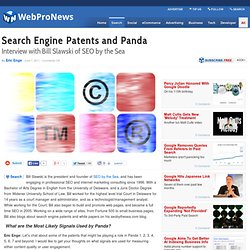 Search Engine Patents and Panda