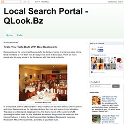 Local Search Portal - QLook.Bz: Tickle Your Taste Buds With Best Restaurants
