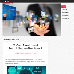 Do You Need Local Search Engine Providers?