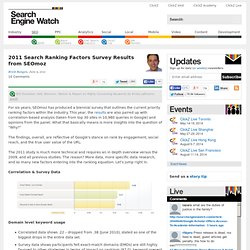 2011 Search Ranking Factors Survey Results from SEOmoz 