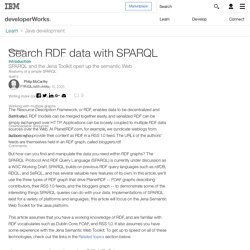Search RDF data with SPARQL