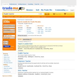 Job search results - Find NZ jobs on Trade Me Jobs