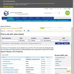 Job search results from JobsIreland