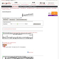 Search Results: Musipedia Melody Search Engine